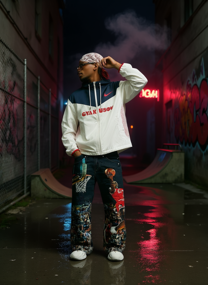 Air Jordan Men's Printed Twill Trousers